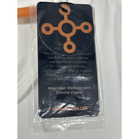 Tommie Copper Womens Short Sleeve Full Back Shirt White 2XL NEW Compression - Picture 9 of 9